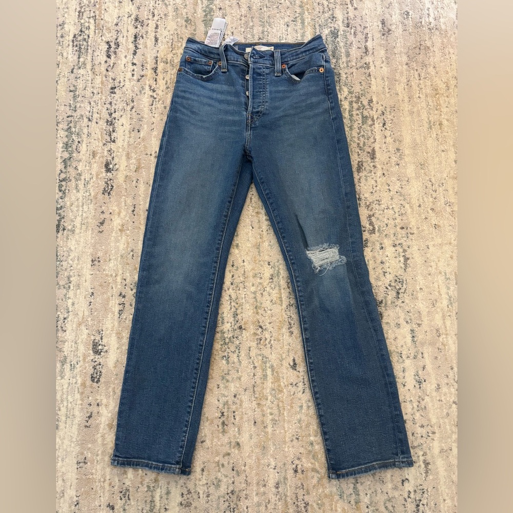 Levi's Blue ‘wedgie ‘ Straight Leg Jeans Classic Denim